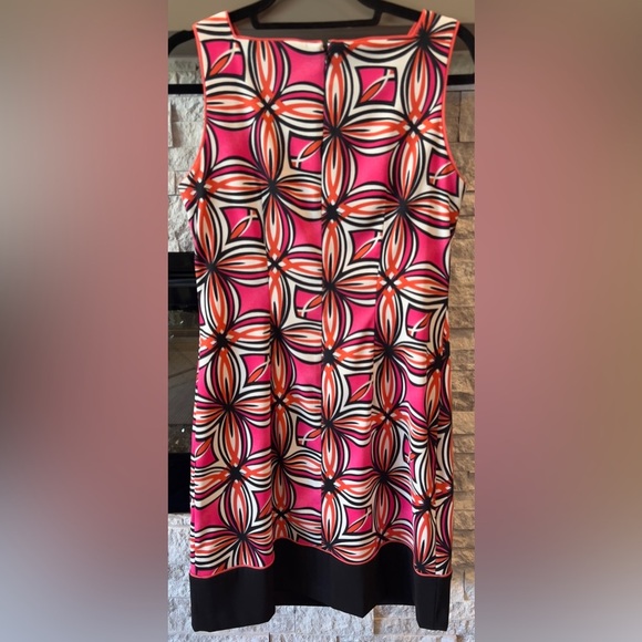 Alyx Limited Size 8 pink orange white and black print sheath dress - Picture 6 of 7